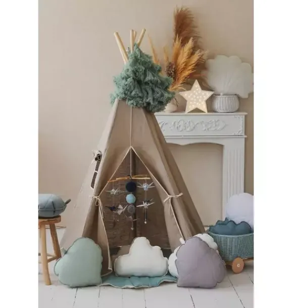 Janie and Jack Playroom|Bedroom Furniture-“” Teepee Tent natural linen