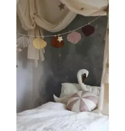 Janie and Jack Decorative Pillows And Throws|Seasonal Décor-&ldquo;&rdquo; Round Patchwork Pillow powder pink circus