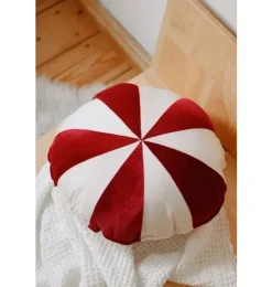 Janie and Jack Decorative Pillows And Throws|Seasonal Décor-&ldquo;&rdquo; Round Patchwork Pillow red circus