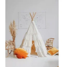 Janie and Jack Bedroom Furniture|Playroom-&ldquo;&rdquo; Teepee Tent with Frills shabby chic