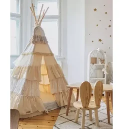 Janie and Jack Bedroom Furniture|Playroom-&ldquo;&rdquo; Teepee Tent with Frills shabby chic