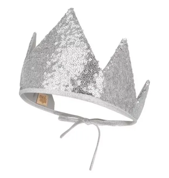 Janie and Jack Kids Accessories|Dress Up-“” Crown silver sequins