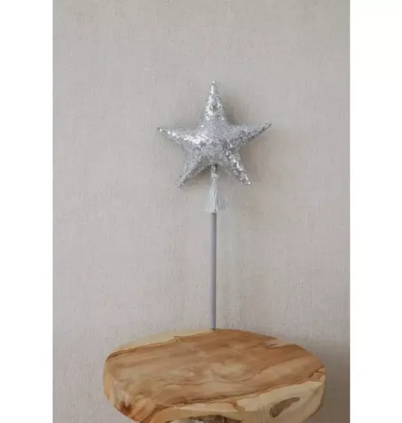 Janie and Jack Kids Accessories|Dress Up-“” Magic Wand silver sequins