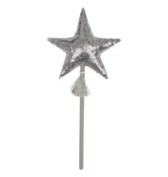 Janie and Jack Kids Accessories|Dress Up-“” Magic Wand silver sequins