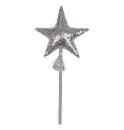 Janie and Jack Kids Accessories|Dress Up-“” Crown and Wand Magic Set silver sequins