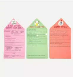 Janie and Jack Stationery-Letters From Camp Stationery Kit multi