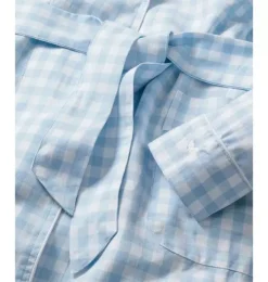 Janie and Jack Kids Pajamas|Petite Plume-Robe light blue gingham