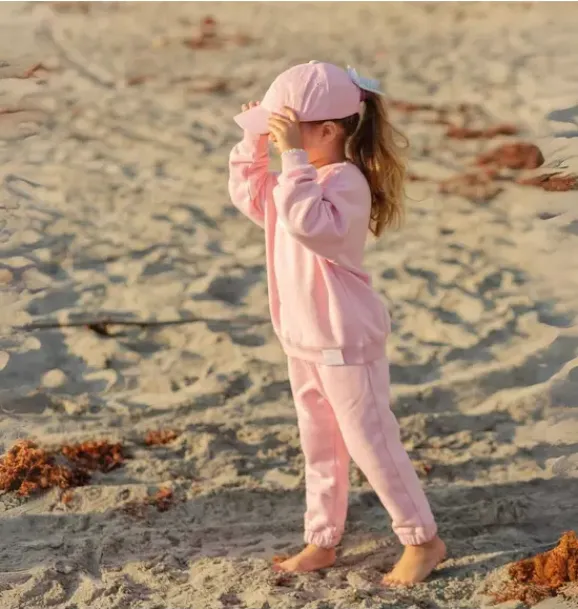 Janie and Jack Kids Clothing-Lil Sis Crewneck Sweatshirt pink