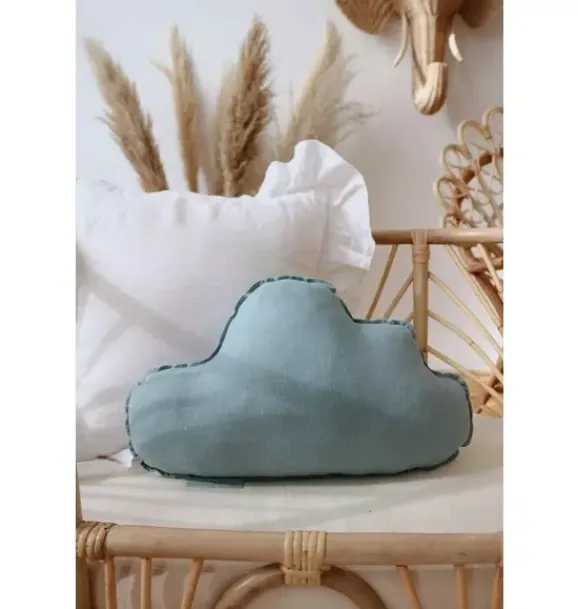 Janie and Jack Decorative Pillows And Throws|Seasonal Décor-Linen “” Cloud Pillow eye of the sea