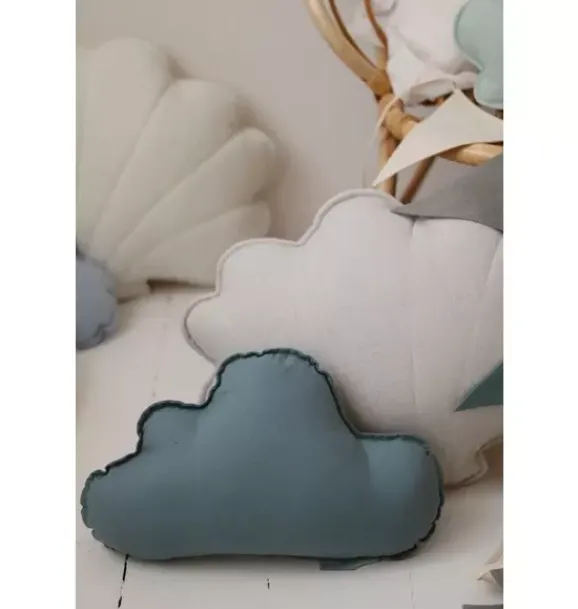 Janie and Jack Decorative Pillows And Throws|Seasonal Décor-Linen “” Cloud Pillow eye of the sea