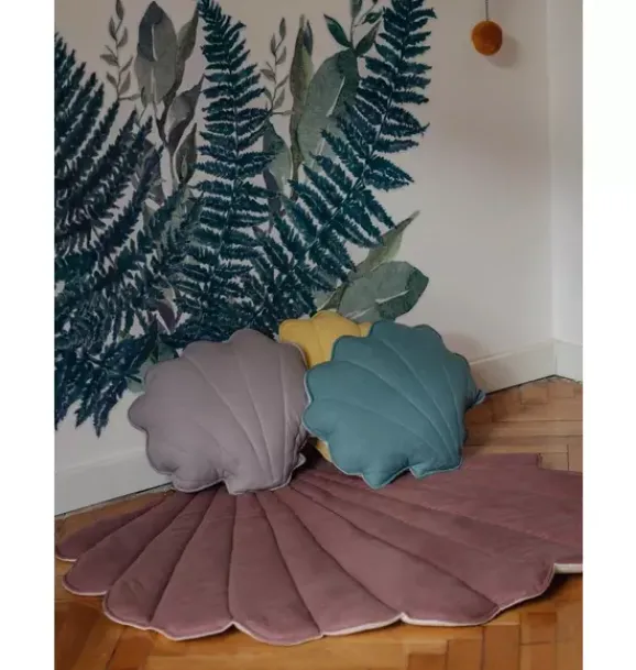 Janie and Jack Seasonal Décor|Decorative Pillows And Throws-Linen “” Shell Pillow eye of the sea