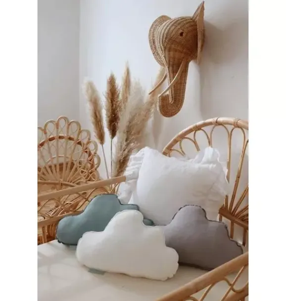 Janie and Jack Decorative Pillows And Throws|Seasonal Décor-Linen “” Cloud Pillow grey