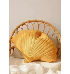 Janie and Jack Decorative Pillows And Throws|Seasonal Décor-Linen “” Ginkgo Leaf Pillow mango