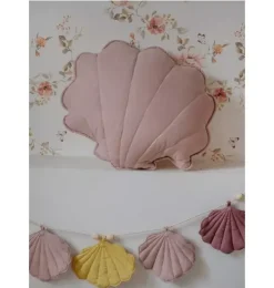 Janie and Jack Decorative Pillows And Throws|Seasonal Décor-Linen &ldquo;&rdquo; Shell Pillow powder pink