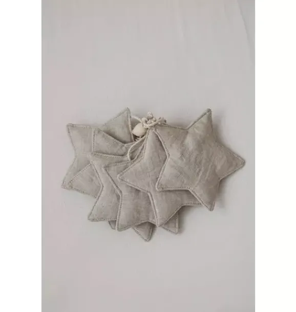 Janie and Jack Seasonal Décor-Linen “” Garland with Sand Stars sand star dust