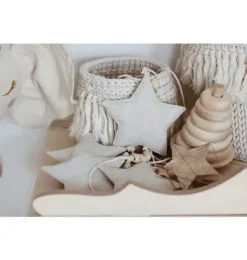 Janie and Jack Seasonal Décor-Linen “” Garland with Sand Stars sand star dust