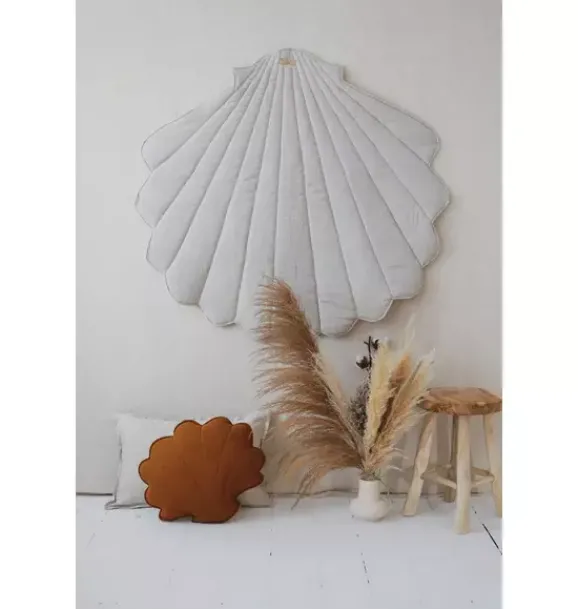 Janie and Jack Rugs-Linen “” Shell Mat sand