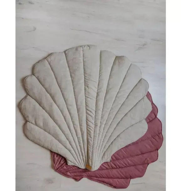 Janie and Jack Rugs-Linen “” Shell Mat sand