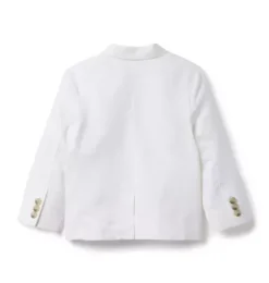 Janie and Jack Blazers & Vests|Jackets & Coats-Linen-Cotton Blazer white