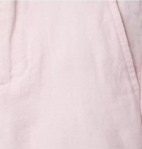Janie and Jack Shorts-Linen-Cotton Short pale pink heather