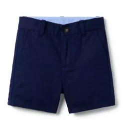 Janie and Jack Shorts-Linen-Cotton Short merchant marine