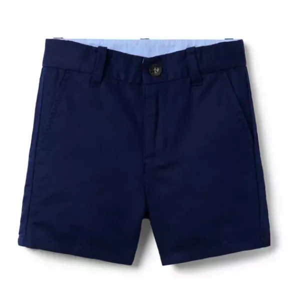 Janie and Jack Shorts-Linen-Cotton Short merchant marine