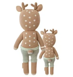 Janie and Jack Stuffed Animals-Little Elliott the fawn light/pastel green