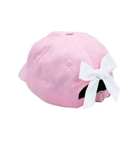 Janie and Jack Kids Accessories-Little Sister Bow Baseball Hat pink