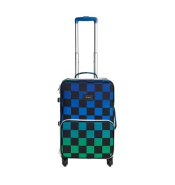 Janie and Jack Luggage-Logan Carry-On Suitcase blue checkerboard