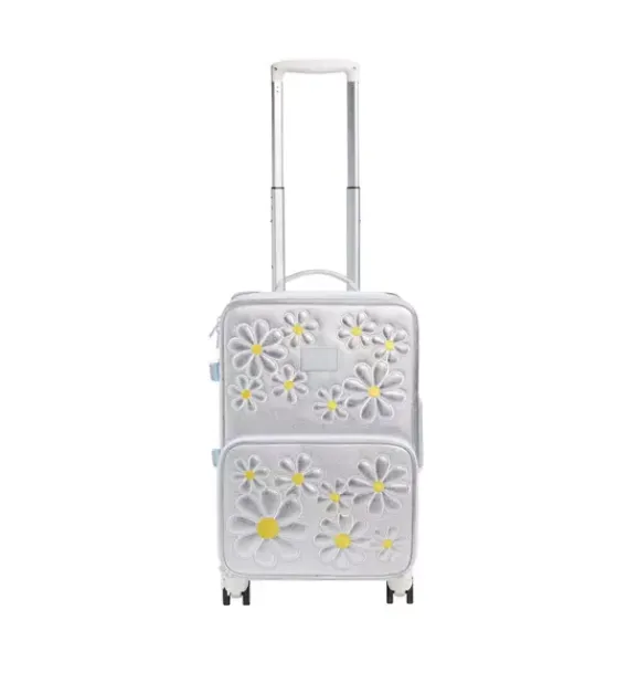 Janie and Jack Luggage|Kids Accessories-Logan Carry-On Suitcase 3d daisies