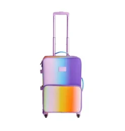 Janie and Jack Luggage|Kids Accessories-Logan Carry-On Suitcase rainbow gradient