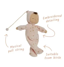 Janie and Jack Dolls-Lullaby Dozy Dinkums - Luna - ballet pink
