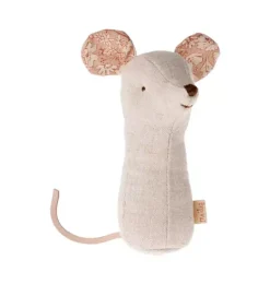 Janie and Jack Baby Accessories-Lullaby Friend Rattles, Mouse - natural