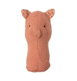 Janie and Jack Baby Accessories-Lullaby Friend Rattles, Piggy pink