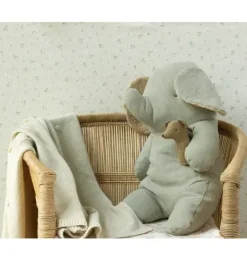 Janie and Jack Stuffed Animals-Lullaby friends, Mouse rattle - light umber