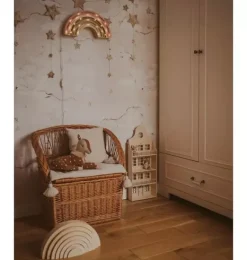 Janie and Jack Wallpaper-Magic Swans Beige Wallpaper multi
