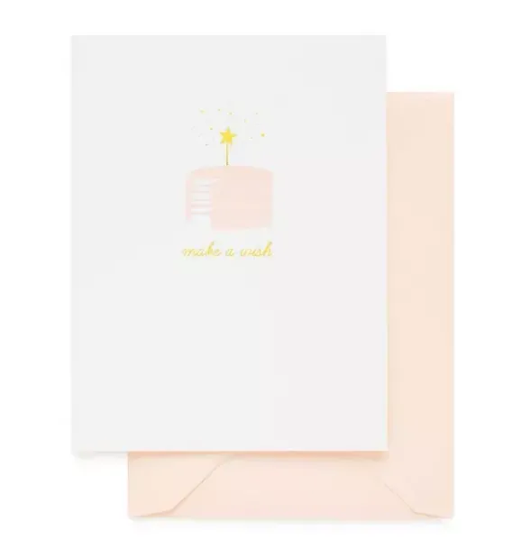 Janie and Jack Stationery-Make a Wish Birthday Card multi
