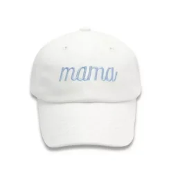 Janie and Jack Adult Accessories-Mama Baseball Hat white