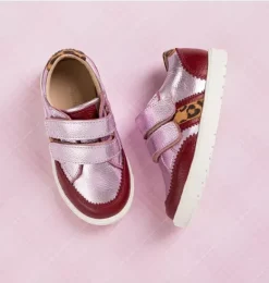 Janie and Jack Kids Shoes|Shoes-Marti Sneaker Metallic Pink carnation