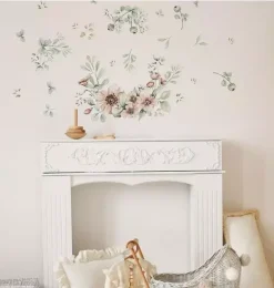 Janie and Jack Wallpaper-Meadow Flowers Pastel Wall Decal Set multi
