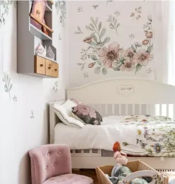 Janie and Jack Wallpaper-Meadow Flowers Pastel Wall Decal Set multi