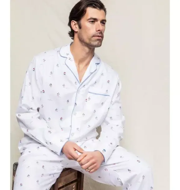 Janie and Jack Adult Pajamas|Petite Plume-Men's Pajama Set in bateau