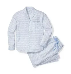 Janie and Jack Adult Pajamas|Petite Plume-Men's Twill Pajama Set in la mer