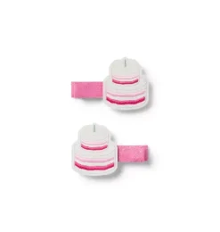 Janie and Jack Hair-Milk Bar x Cake Barrette Set pastry pink