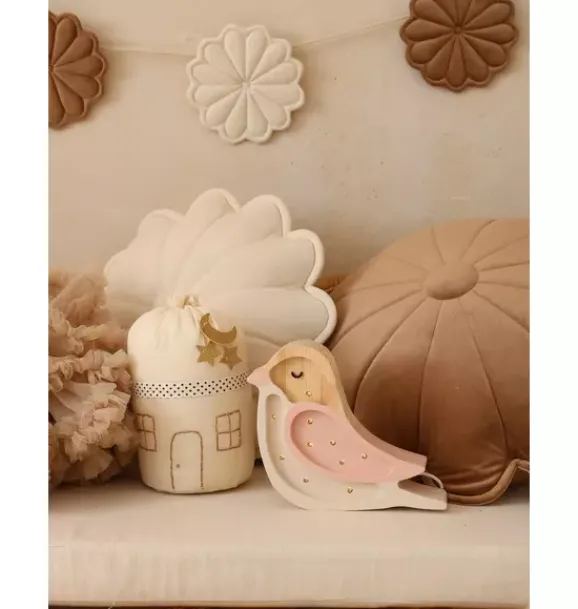 Janie and Jack Lighting-Mini Bird Lamp strawberry/cream