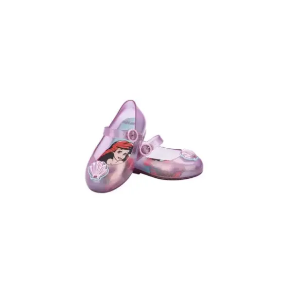 Janie and Jack Shoes-Mini Melissa Disney Ariel Flat pink