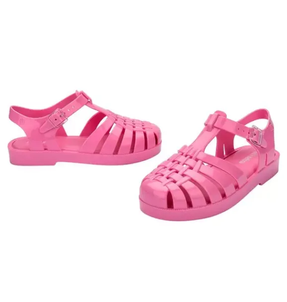 Janie and Jack Shoes-Mini Melissa Kid Possession Sandal pink