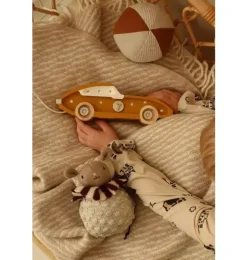 Janie and Jack Lighting-Mini Race Car Lamp mustard