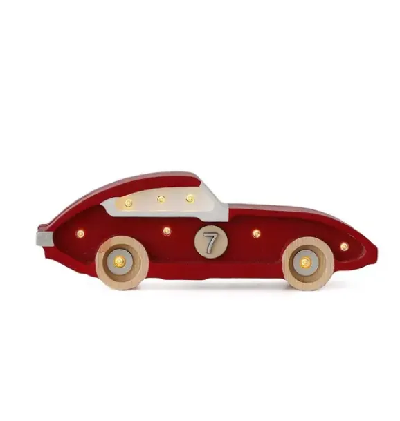 Janie and Jack Lighting-Mini Race Car Lamp retro red