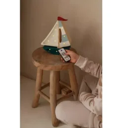 Janie and Jack Lighting-Mini Sailboat Lamp teal